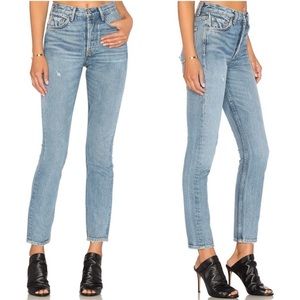 GRLFRND Karolina Last Dance distressed jeans